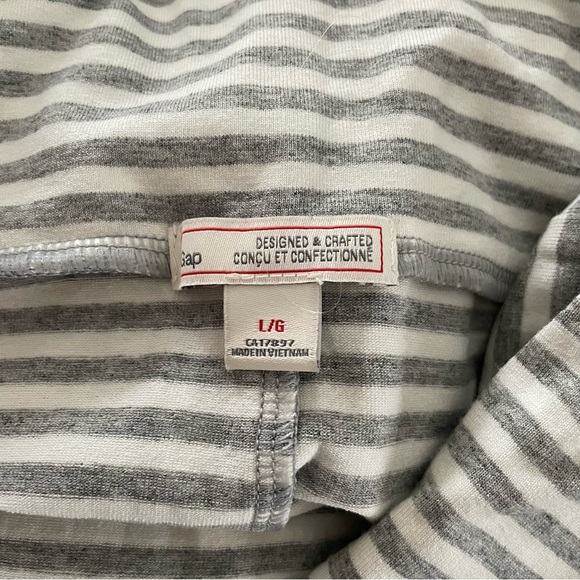 NEW GAP Convertible Strapless Maxi Tube Dress Skirt Striped Soft Size Large - Picture 7 of 8